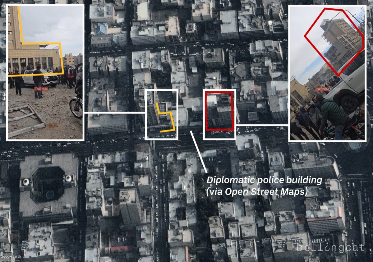Satellite Imagery Reveals Strikes on Iranian Police Stations