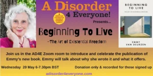 May 20th: ‘Beginning To Live’ A celebration with its author – Emmy van Deurzen