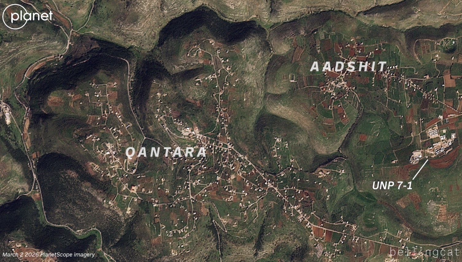 Satellite Imagery Shows Ongoing Demolitions Across Southern Lebanon
