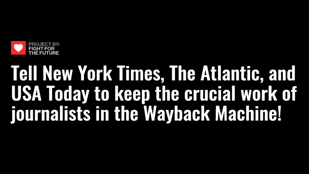 Keep the News in the Wayback Machine