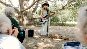 Creator of The Psych Med Sanctuary sings at Stolen Lives picnic