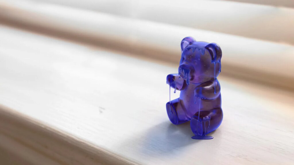 Texas A&M scientists shaped a salogel like a gummy bear